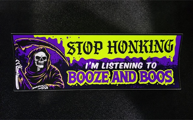 XL Booze Bumper Sticker